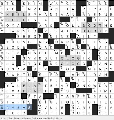 Collegiate beaver moecot nyt crossword